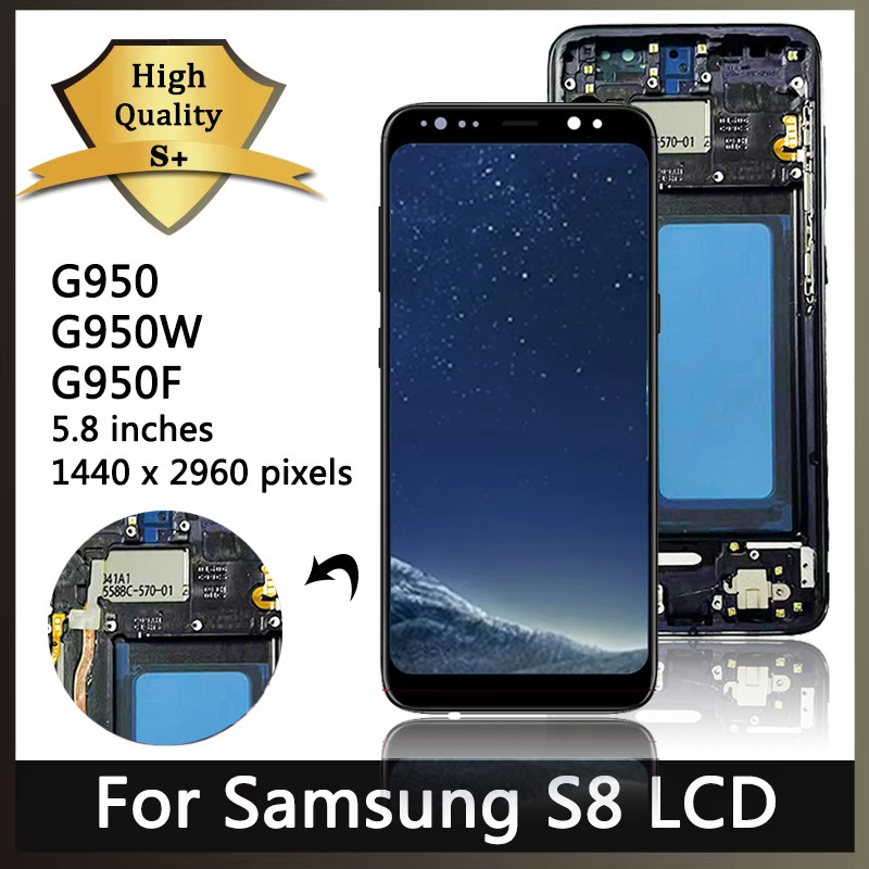 New TFT S8 Screen For Samsung  S8 G950F G950FD G9500 G950U Lcd Display with Frame Touch Screen Digit