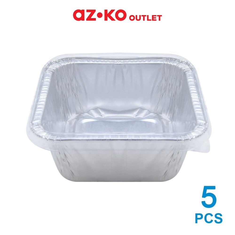 

Krischef 7.5x7.5x3.15 Cm Set 5 Pcs Wadah Makanan Aluminium Foil