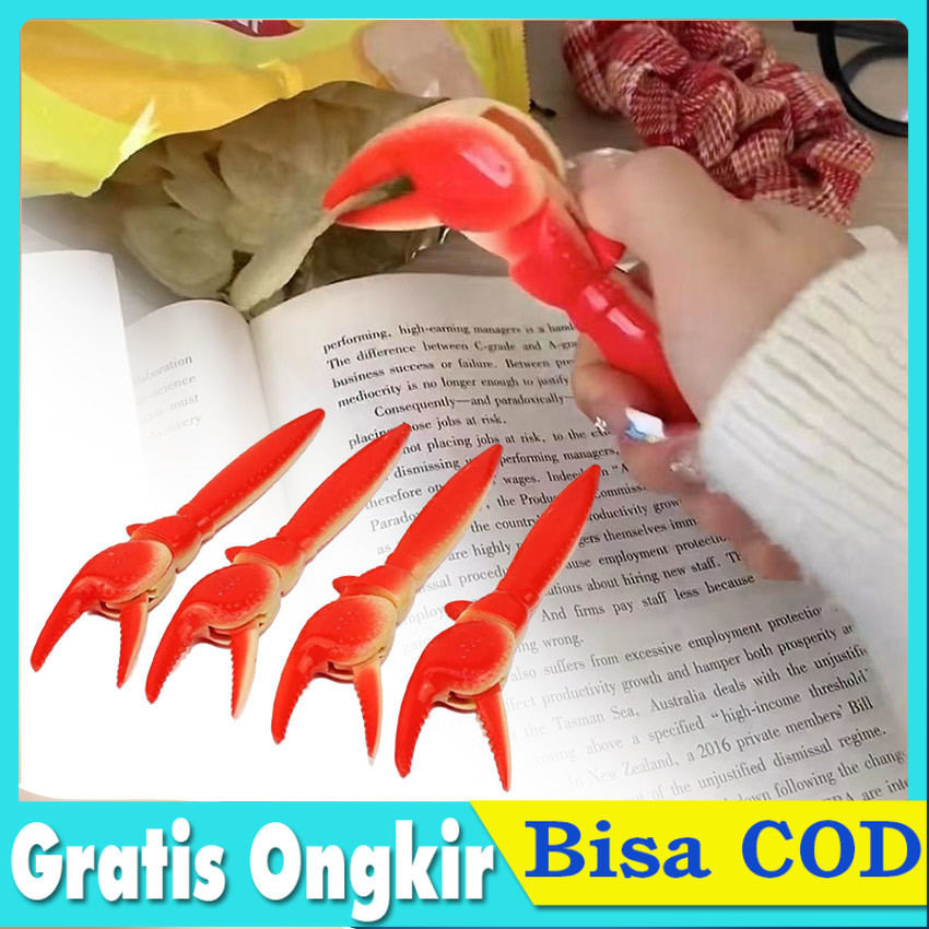 

Pena Ballpoint Bentuk Kepiting/ Udang Lucu - Pulpen Unik Kreatif 0.7mm Imut Anti Stress
