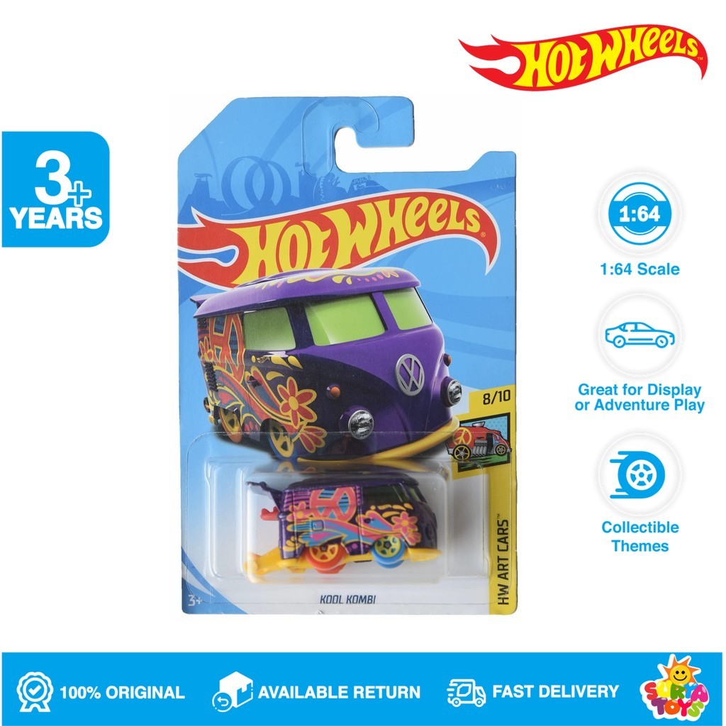 Hot Wheels Kool Kombi HW Art Cars Ungu
