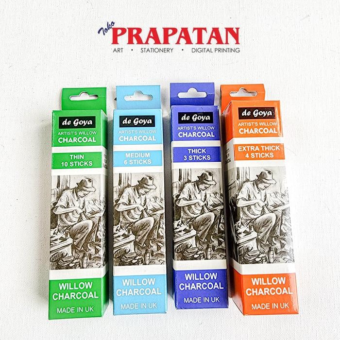 

【M-MT】FLASH SALE!!! De Goya Artists Willow Charcoal Sticks - Medium