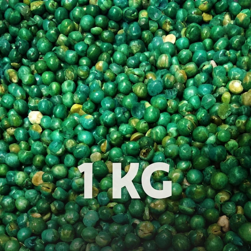 

[ 1KG/500GR/250GR ] Kacang Polong Hijau Ori / Kacang Kapri Cap Jaipong / Kacang Polong Ijo Asin Toples Wijen