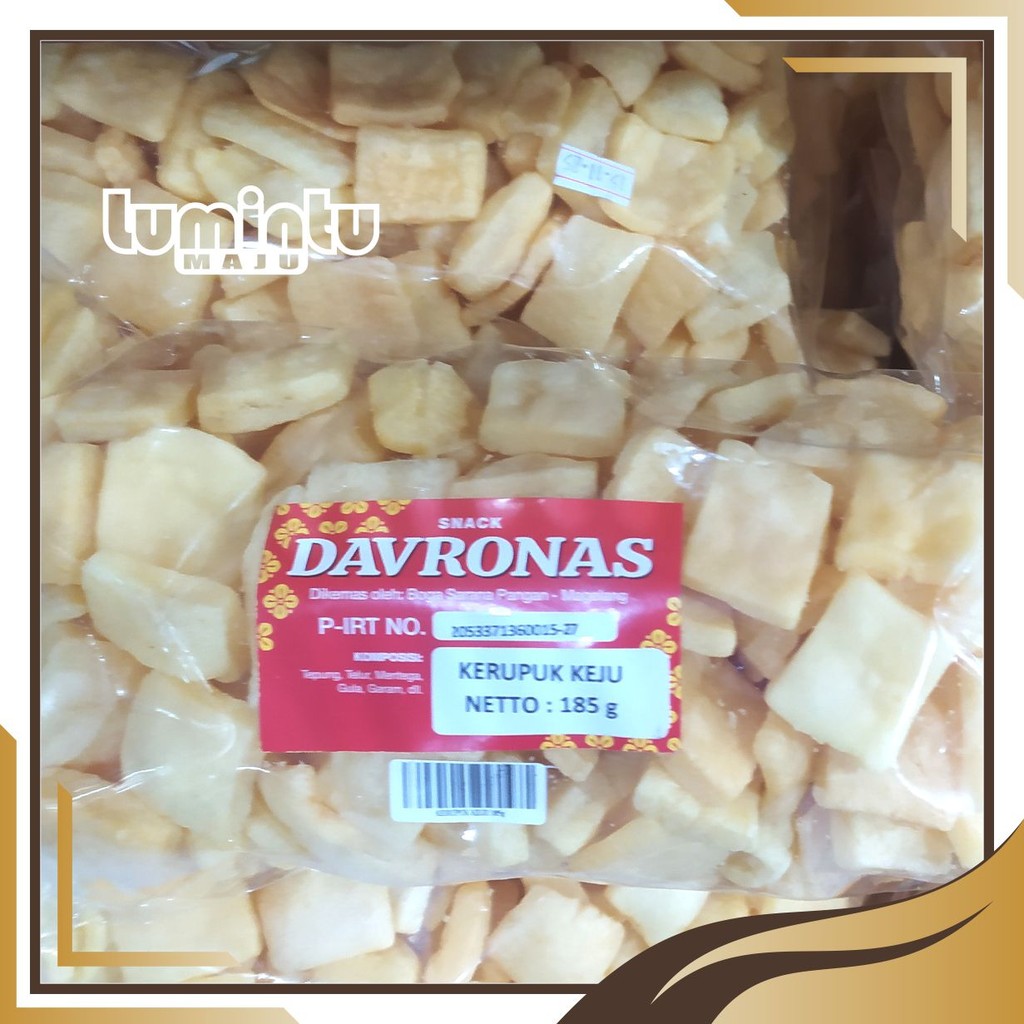 

KERUPUK KEJU 185GR DAVRONAS / camilan dan oleh-oleh khas Magelang, , ,