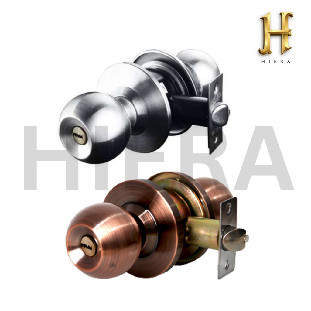 NOBLEZA Kunci Bulat Handle Gagang Pintu Kamar Mandi Stainless Cooper NKB-587