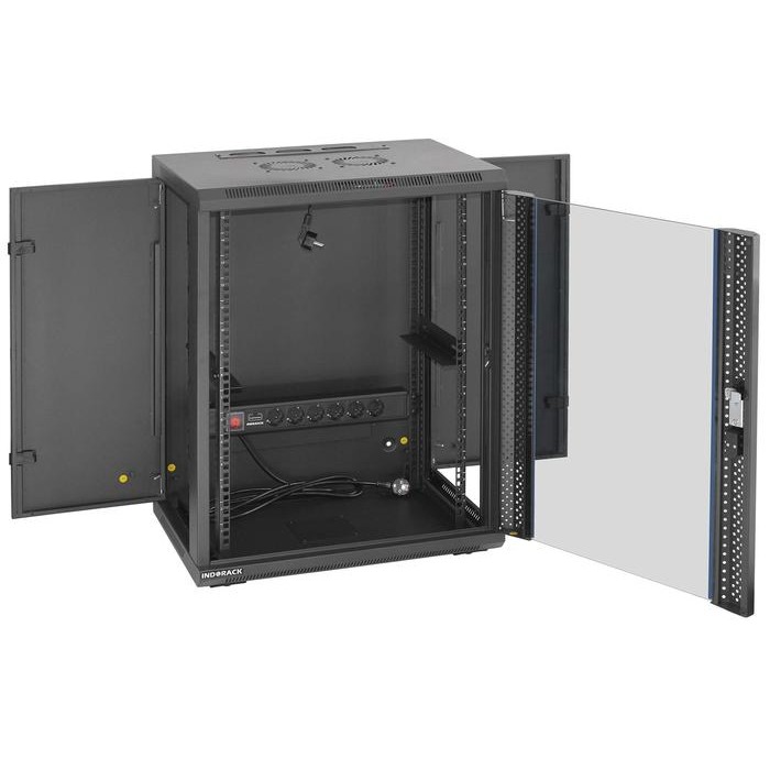 Indorack Rak Server WIR / WIP 45015S-15U Wallmount Rack SingleDoor 15U