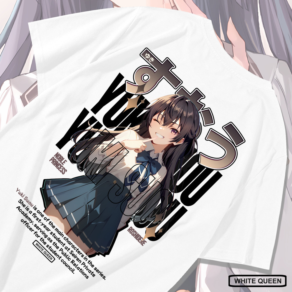 KAOS YUKI ROSHIDERE - KAOS DISTRO PRIA & WANITA KAOS ANIME & GAME ROSHIDERE YUKI SUOU