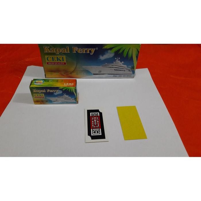 

TERLARIS! [1 Box isi 10Pcs] Kartu Ceki KAPAL FERRY / Kartu Kuning