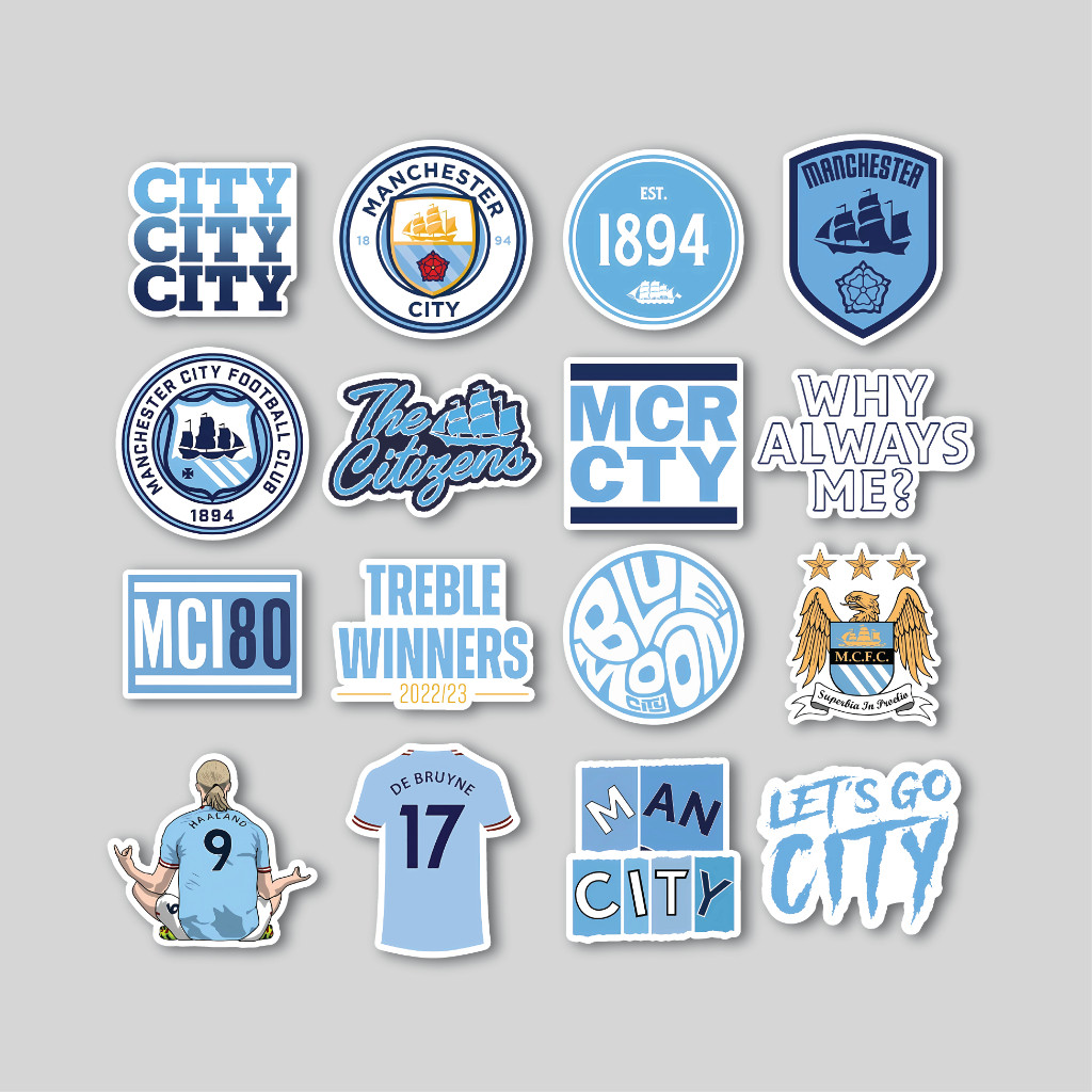 

Sticker Pack MANCHESTER CITY | Sticker Tumbler | Stiker Laptop Koper Helm