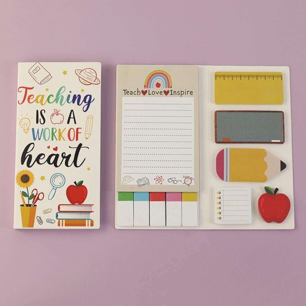 

Teachers' Day Theme Teacher Sticky Notes To Do List Combination Sticky Note Pads Multi-piece Set Cute Cartoon Writing Memo Pads