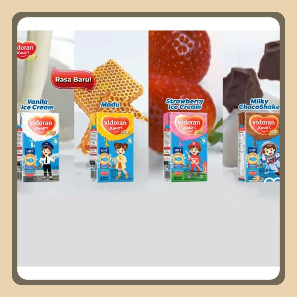 

Vidoran Xmart UHT 110ml X 8 Pcs Rasa Baru