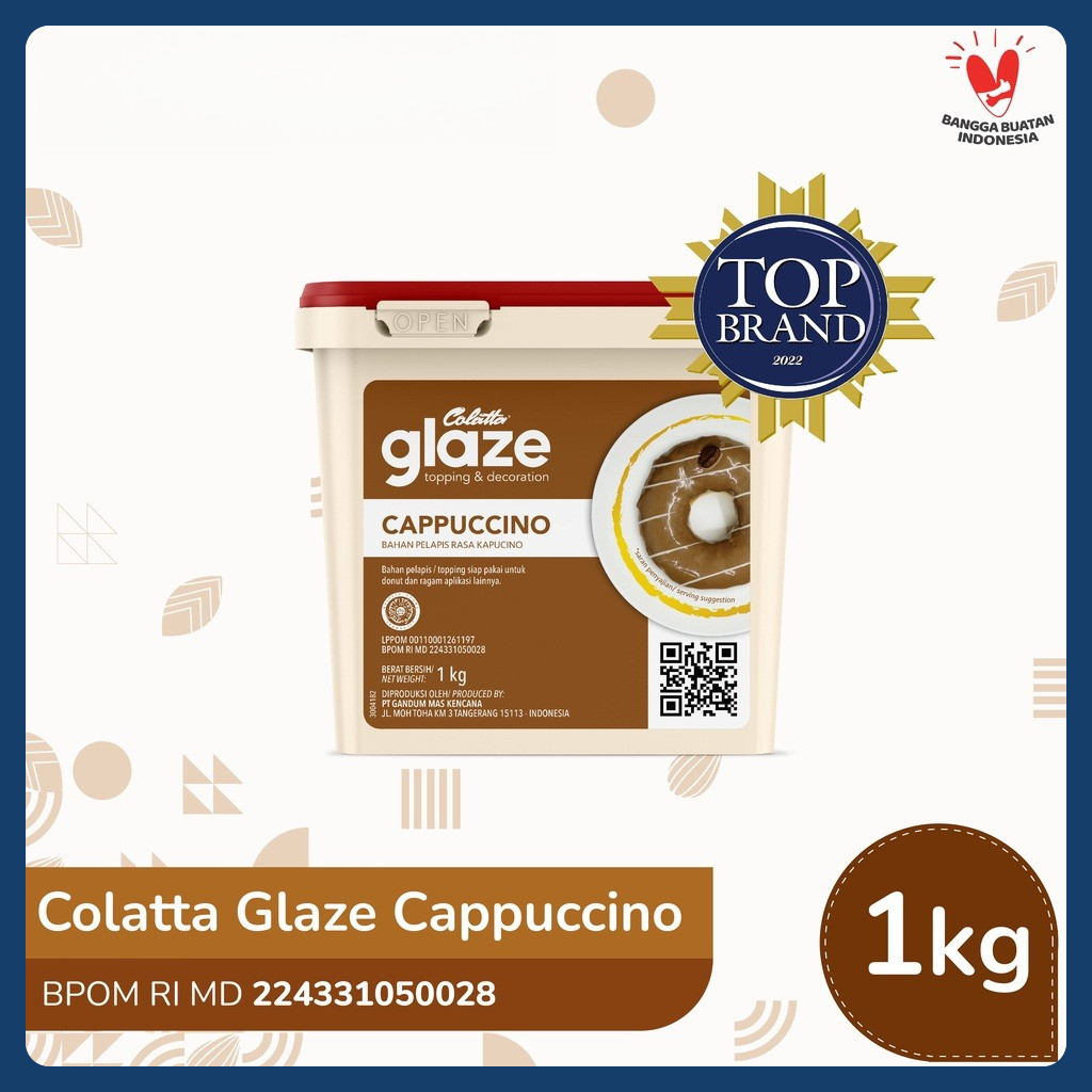 

Colatta Glaze Cappucino - Bahan Pelapis Rasa Cappucino 1Kg