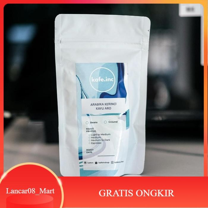 

【L-MART】"BISA COD" Kopi Arabika Kerinci Kayu Aro 100 Gram Kafein Biji