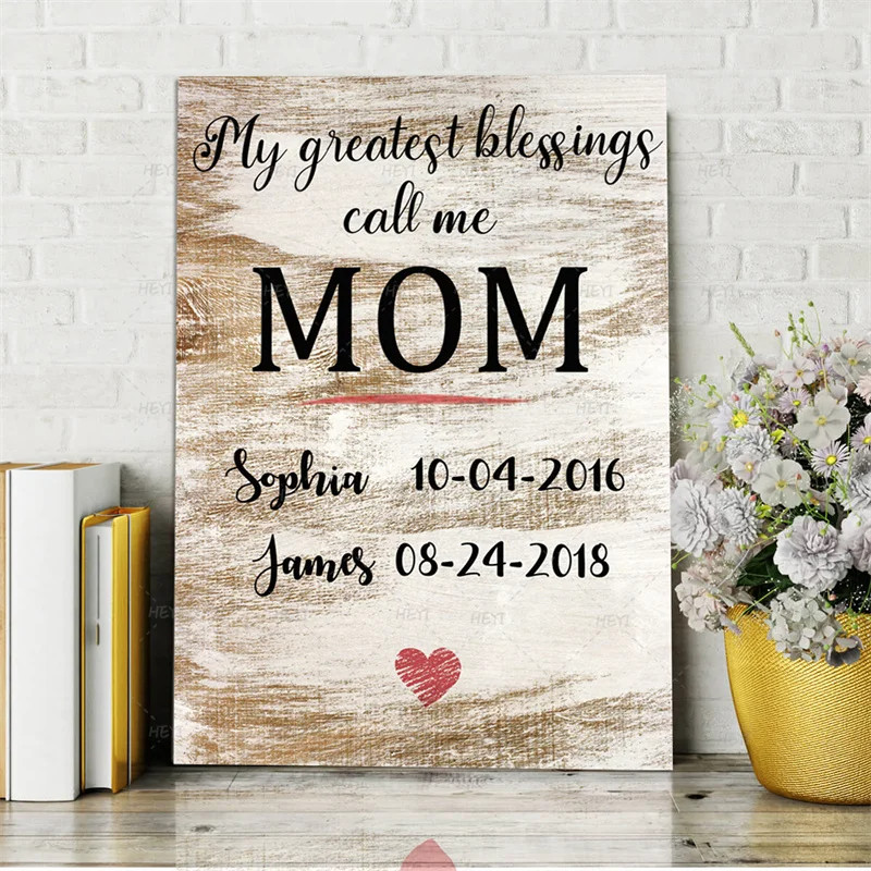 

Personalized Home Wall Art Custom Canvas Painting Anniversary Gifts Special Date Art Home Souvenir Printing Home Wall Decoration