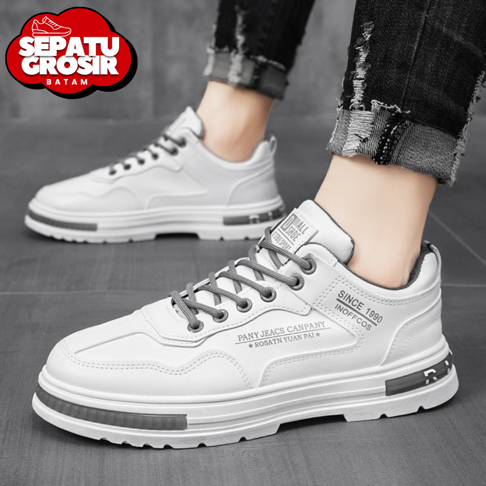 Sepatu Grosir Batam S080 Sepatu Sneakers Pria Sepatu Boots Casual Cowok Sepatu Sport
