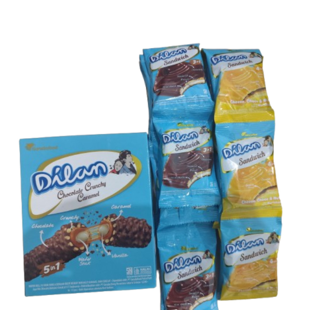 

GARUDA FOOD DILAN Chocolate Crunchy Caramel/Bar/Sandwich