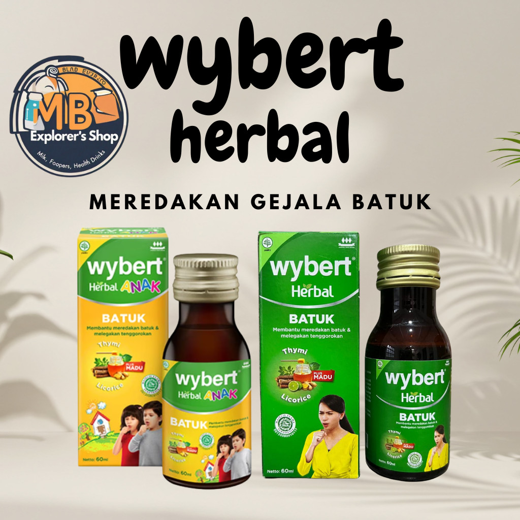 Wybert Herbal Batuk Sirup Anak Dan Dewasa Aman Untuk Ibu Hamil 60ml MB Exlporer