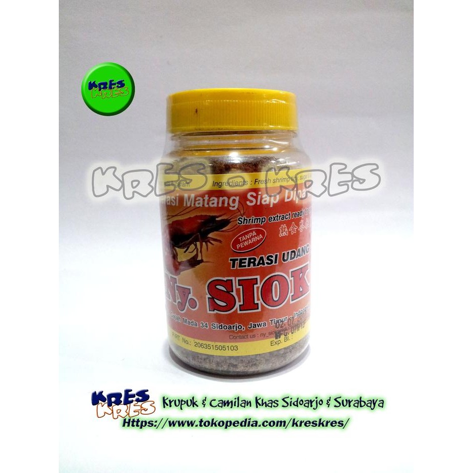 

Terasi / Trasi Udang Matang Ny. Siok - 150gr Terlaris