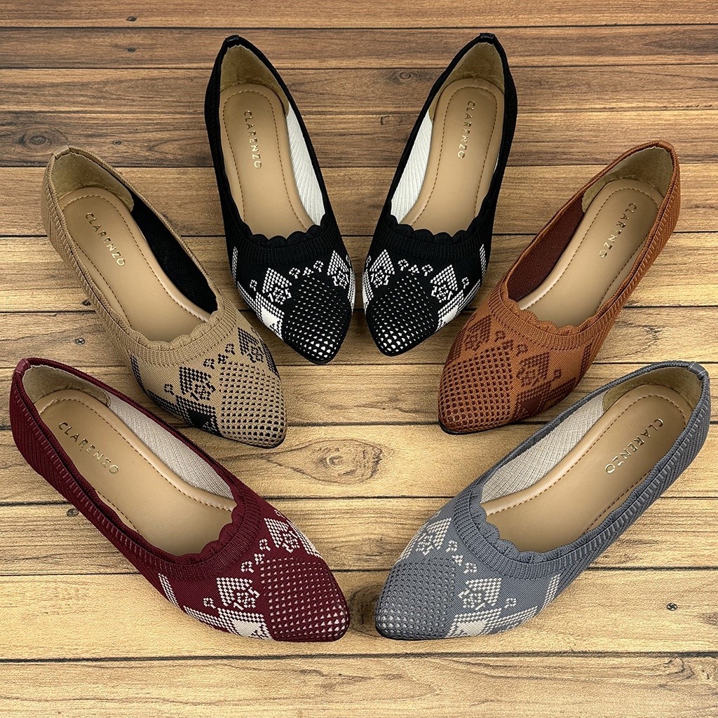Sepatu Flat Wanita Rajut Import LC24 - Clarenzo