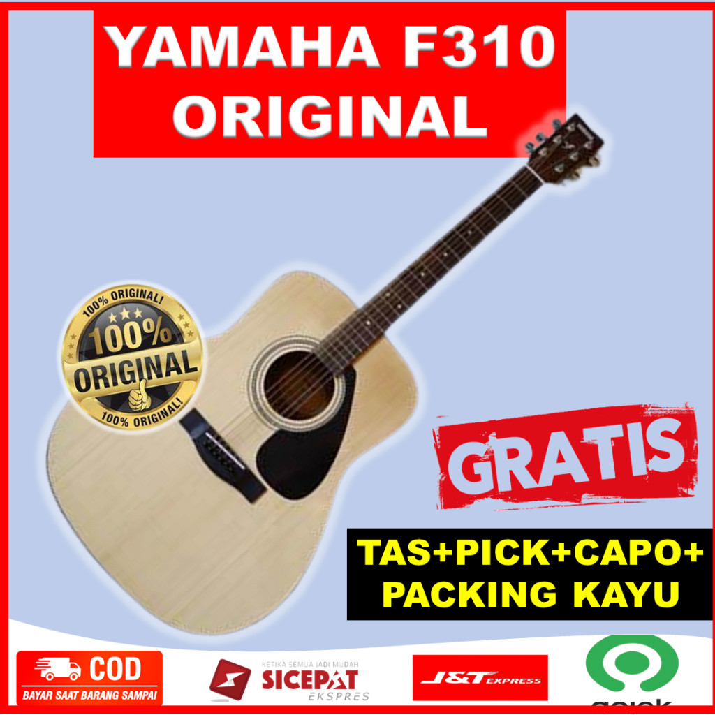 Gitar Akustik Elektrik Listrik Yamaha F310 Original Murah Equalizer 7545r