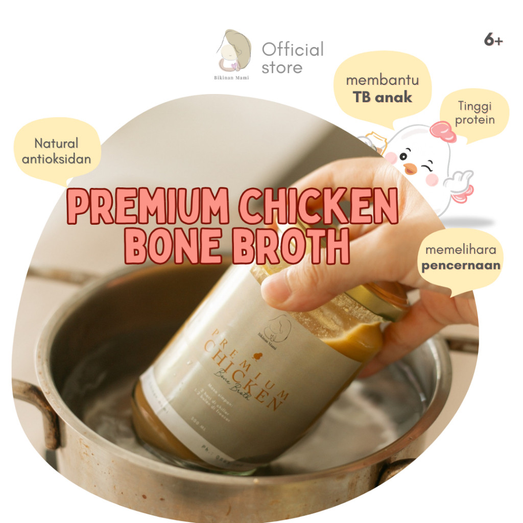 

Bikinan Mami Premium Chicken Bone Broth - Kaldu Ayam MPASI - TB, Pencernaan & Gerd