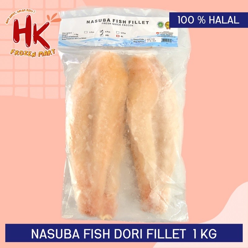 

Nasuba Fish Dori Fillet 1kg Premium (ikan dory tanpa duri) HK Frozen Mart