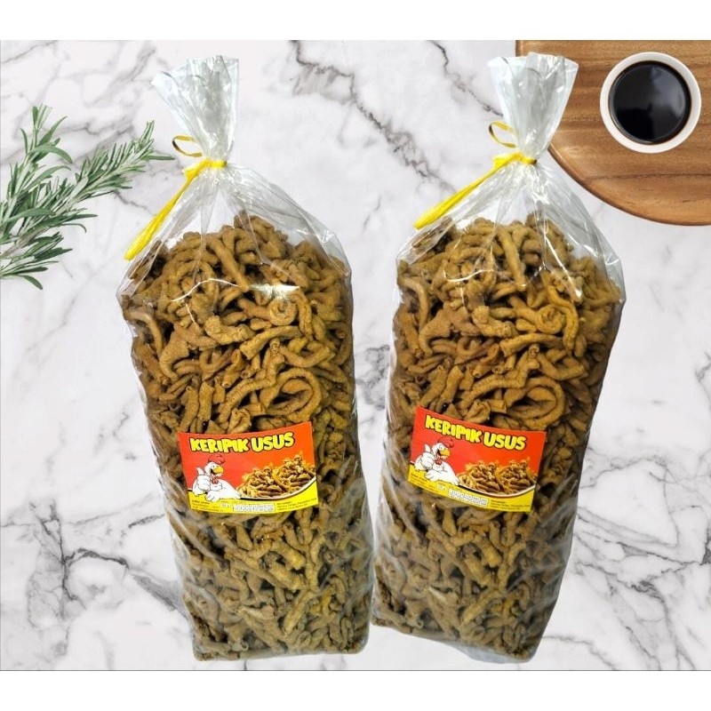 

2KG KERIPIK USUS PREMIUM / USUS CRISPY SUPER / KRIPIK USUS 1 ball packing kardus n bublewrap