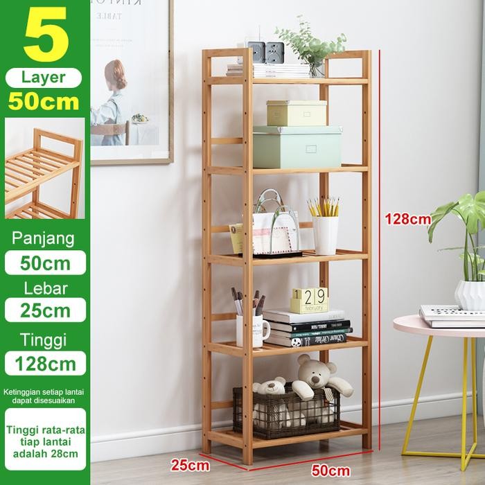 Rak serbaguna rak buku rak kayu jati belanda 3 susun rak kamar mandi rak sudut Rak ruang tamu rak se
