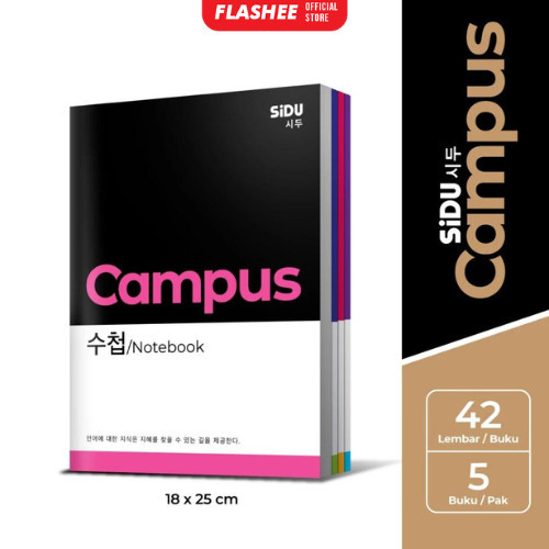 

Flashee Buku Tulis Sidu Campus 42 Lembar Isi 5 Buku Buku Tulis Korea Untuk Mahasiswa Dan Pelajar