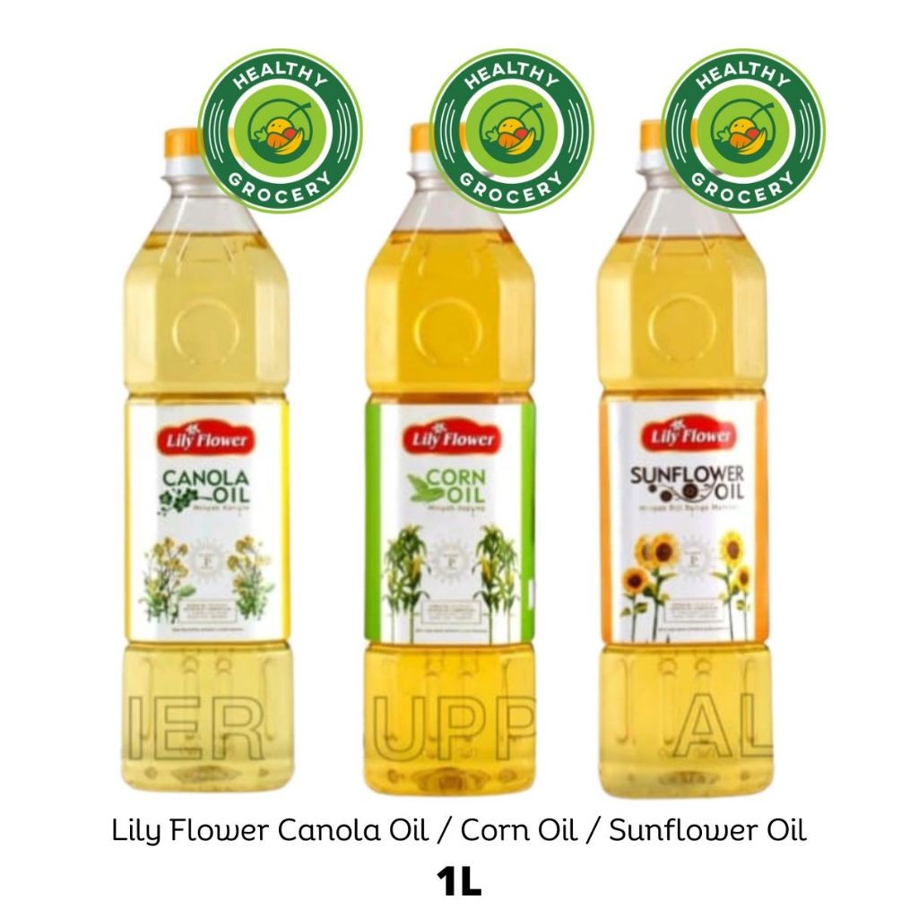 

Lily Flower Canola Oil 1 Liter / Corn Oil 1 Liter / Sunflower Oil 1Liter