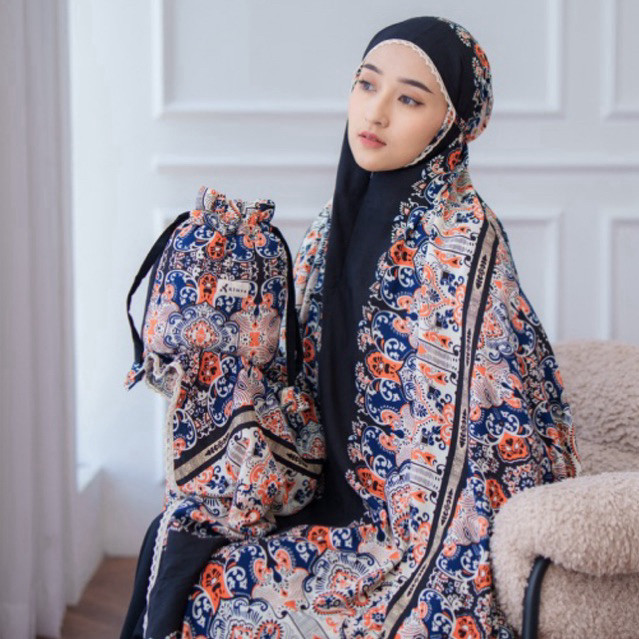KIMYA ID Mukena Syafa Irish/ Mukena Traveling/ Mukena Rayon