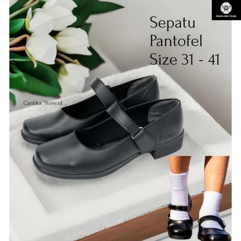 SEPATU Pantofel Paskibra Dewasa & Anak-Anak Sekolah Terlaris