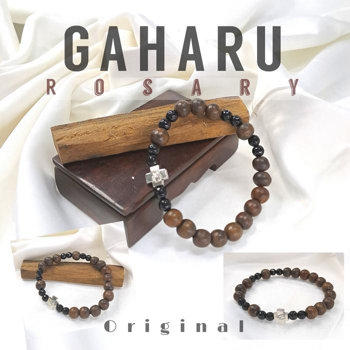 Gelang rosario kayu Gaharu