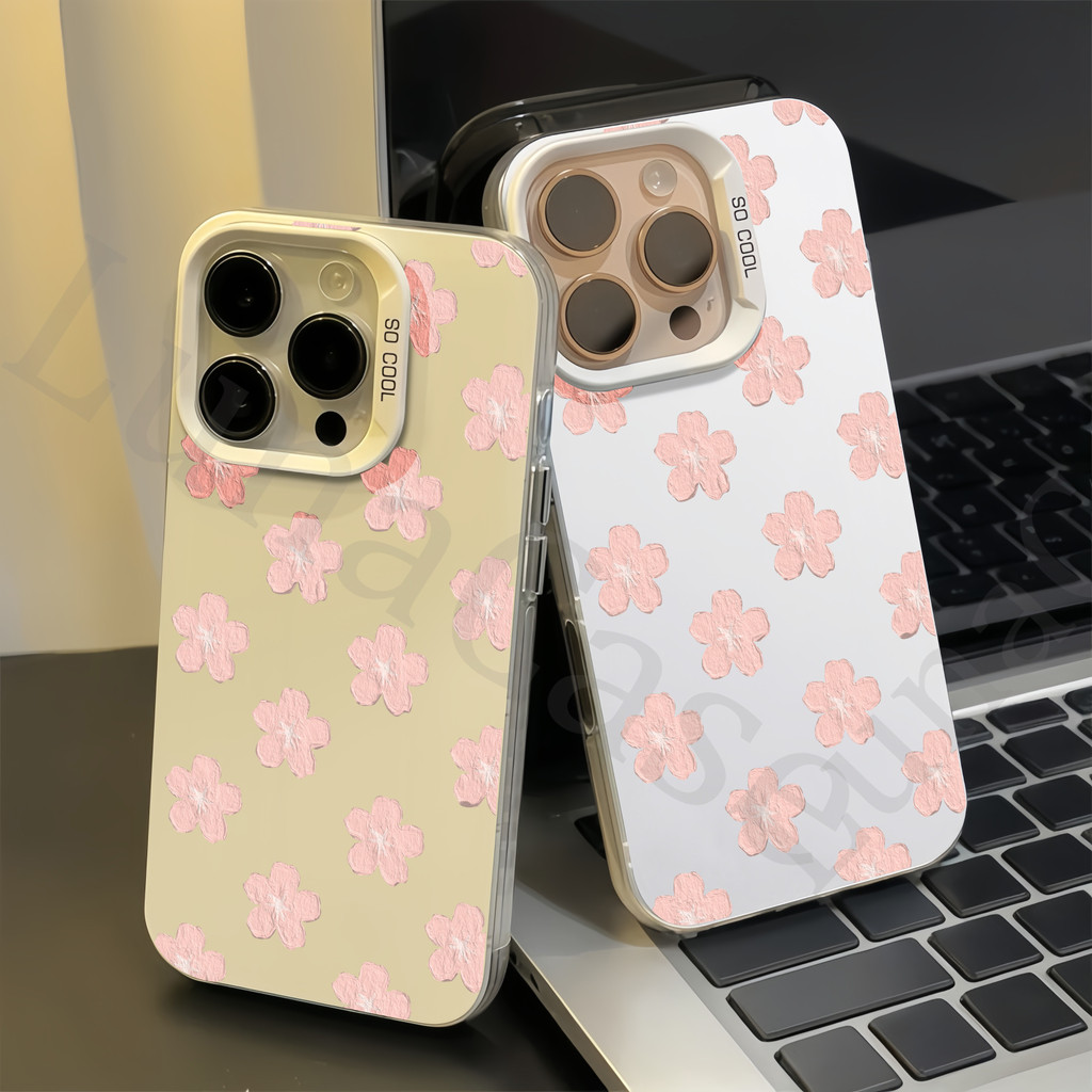 Fashion Trend Pink Flowers Hard case Infinix Hot 40 Pro（Smart 5 8 7 6(RM 2/32GB)  (RM 3/64GB) 8 Plus