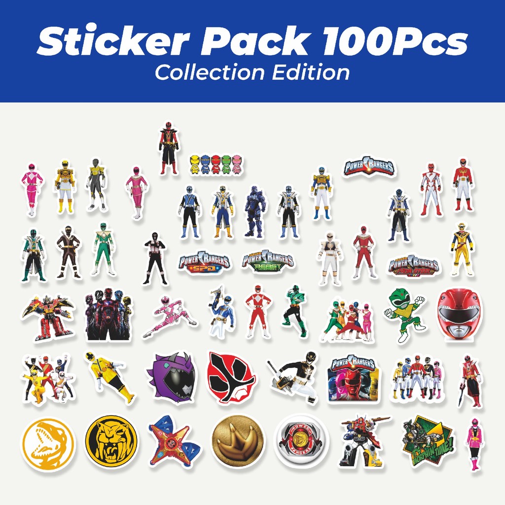 

Hot Sticker Kartun Power Rangers Lucu Anti Air Stikers Berperekat Waterproof Sticker Decal Buat Motor Helm Buku Journal Koper Casing HP Laptop Botol Minum