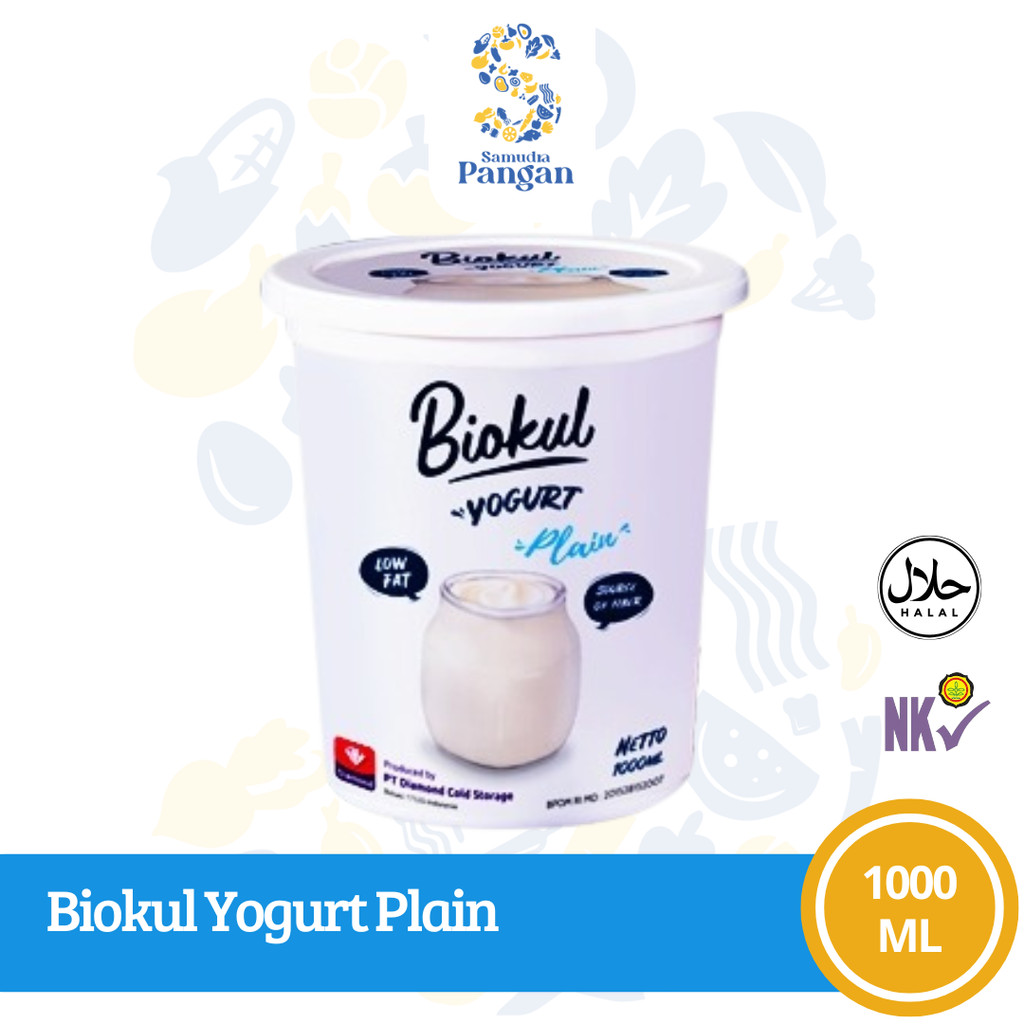 

Biokul Yogurt Plain - Yogurt Original 1000 ML