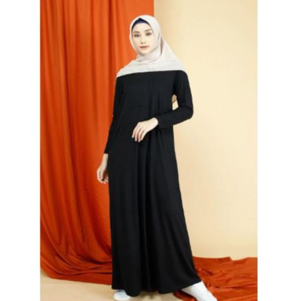 DAUKY Gamis Daleman Wanita Inner Dress Bella  Polos Terbaru Bahan Rayon