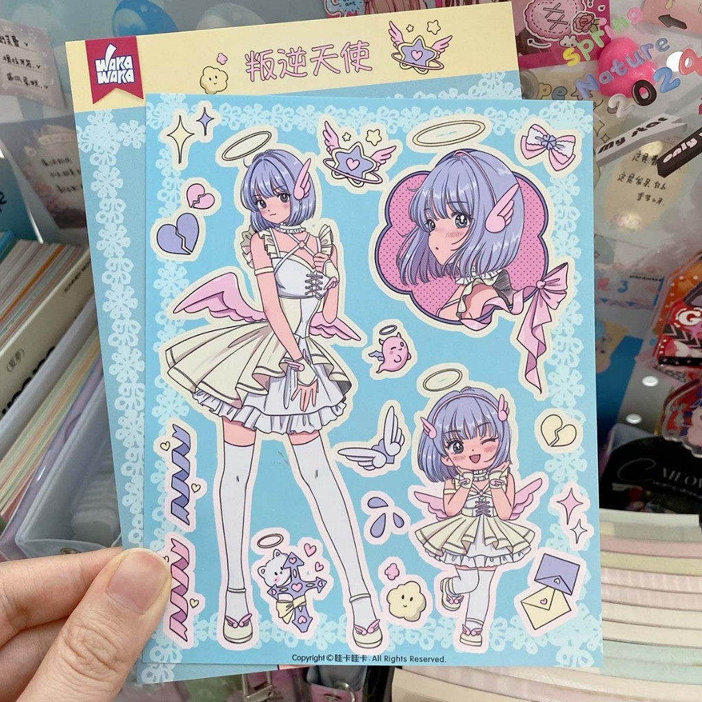 

Anime Character Stickers Diy Decoration Material Cute Girls Sticker For Journal Planner Scrapbook Diary Album