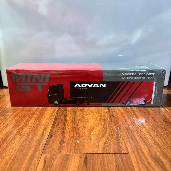 Mini GT 741 Mercedes-Benz Actros Racing Transporter ADVAN Original