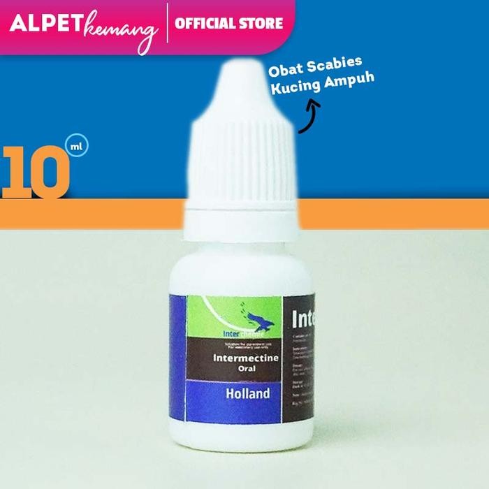 INTERMECTIN ORAL 10 ML OBAT SCABIES, GUDIK, DAN CACING PARASIT FETZOO