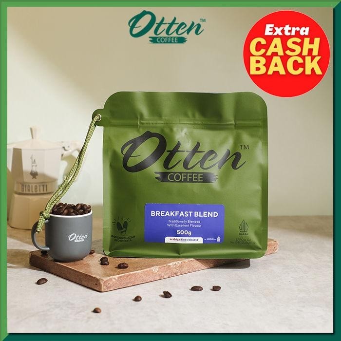 

Bubuk Kopi Breakfast Blend - 500gr - Commercial Blend - Otten Coffee - Fine