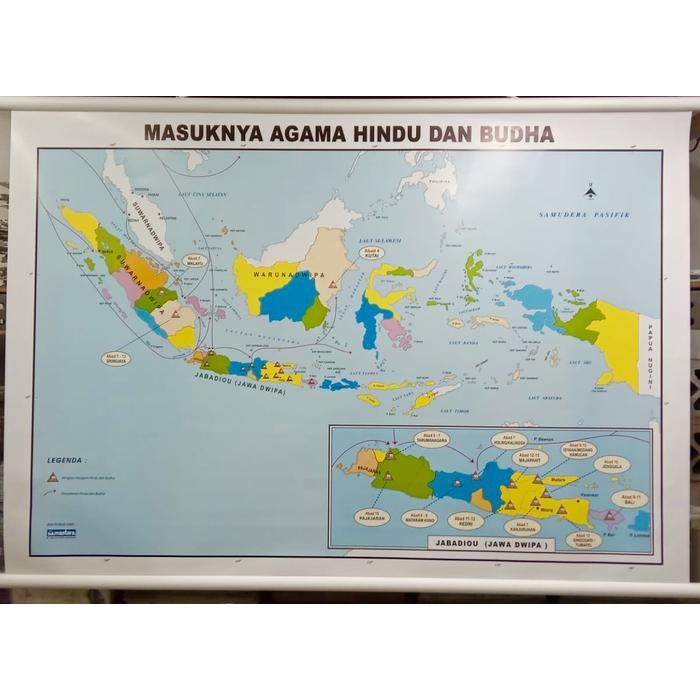 Peta Agama Hindu Budha di Indonesia