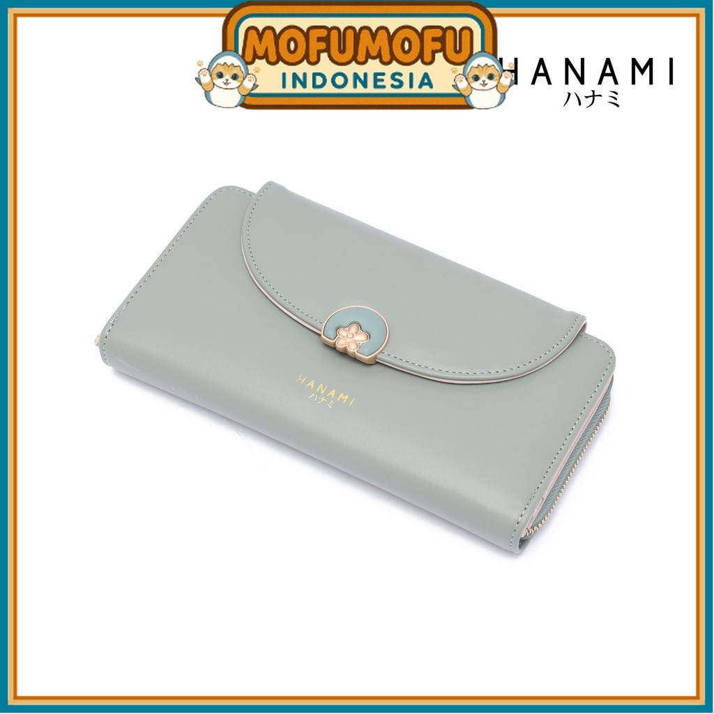 HANAMI Dompet Panjang Wanita Simple Cantik Elegan Mewah Premium Terbaru WA1116B2 Wallet Kesha Kulit