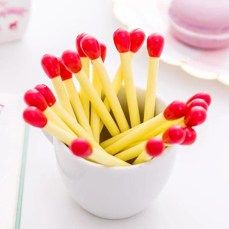 

20pcs/box Mini Blue Ink Ballpoint Pens Creative Match Gel Pens Kawaii Students Writing Tools for Kids Stationery Office Supplies