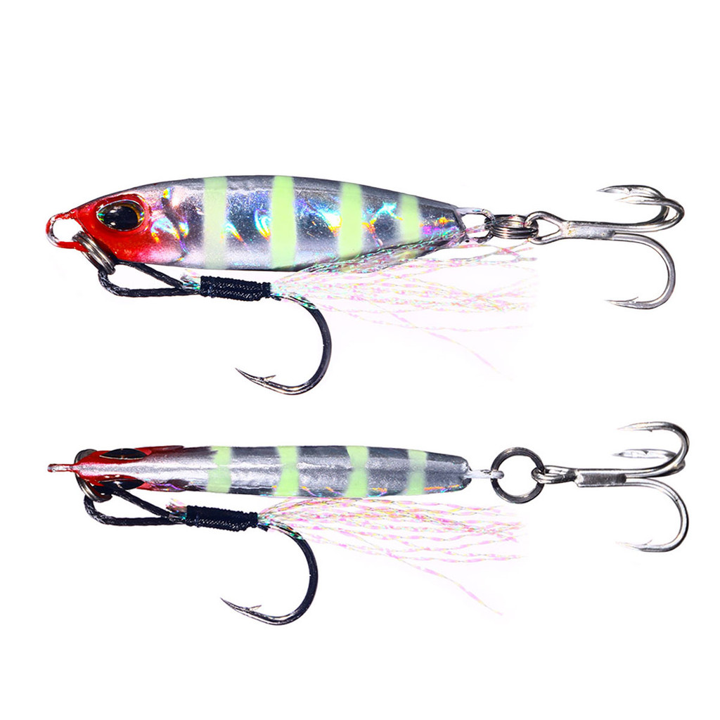 HENGJIA Metal Jig Spinning Sea Fishing Lure 16g 32g Slow Jig Shore Casting Jigging Lure Trout Tuna F
