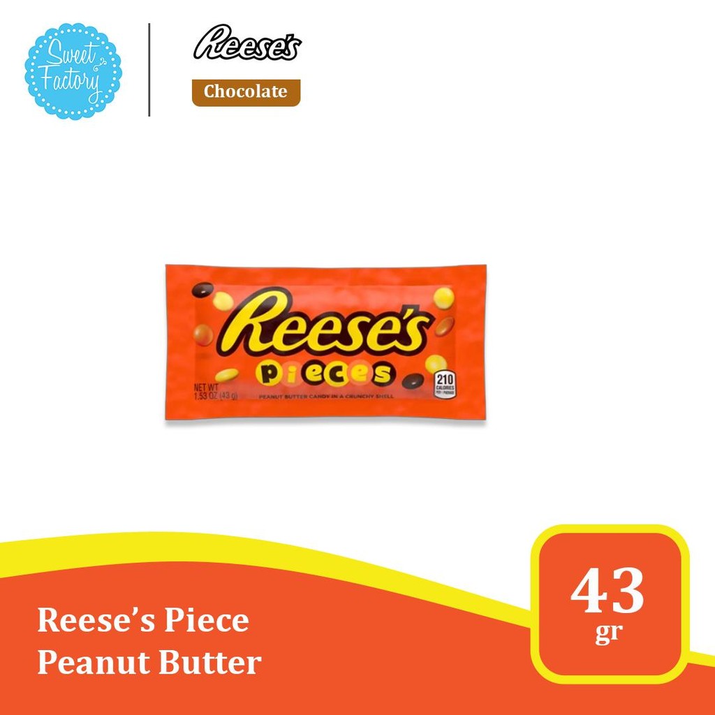 

Reese’s Pieces Peanut Butter – Coklat Kacang Renyah 43g