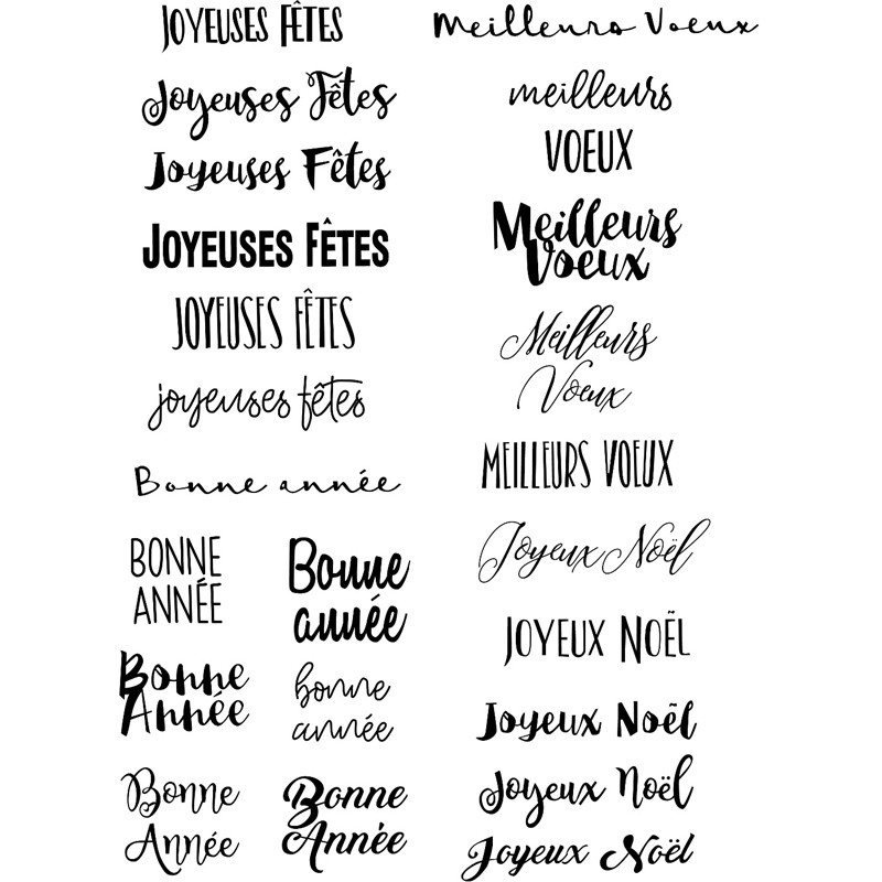 

KLJUYP French Transparent clear stamp for DIY Scrapbooking/Card Making/Kids Fun Decoration Supplies