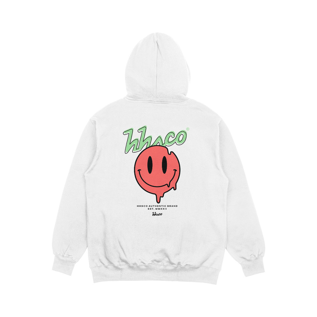 HHSCO - Hoodie Pria Smile Putih