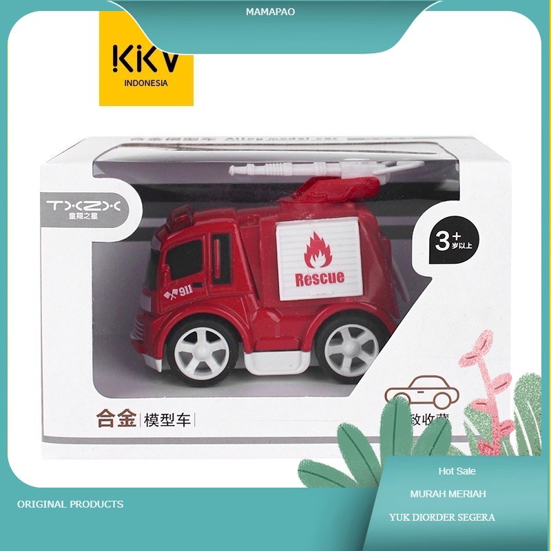 [mamapao] TXZX Alloy inertial Fire Truck TX13041D / Mainan Anak / RANDOM / Mainan Mobil / Mainan