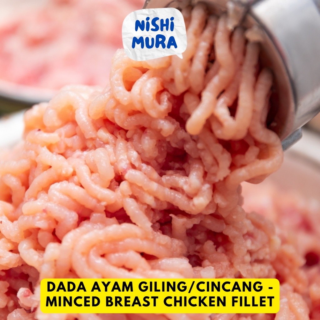 

Daging Ayam Giling Dada Fillet - Cincang Tanpa Kulit 500gr 1kg MPASI Catering Mie Ayam Katering Halal Fresh Frozen by Nishimura Nishimurashop