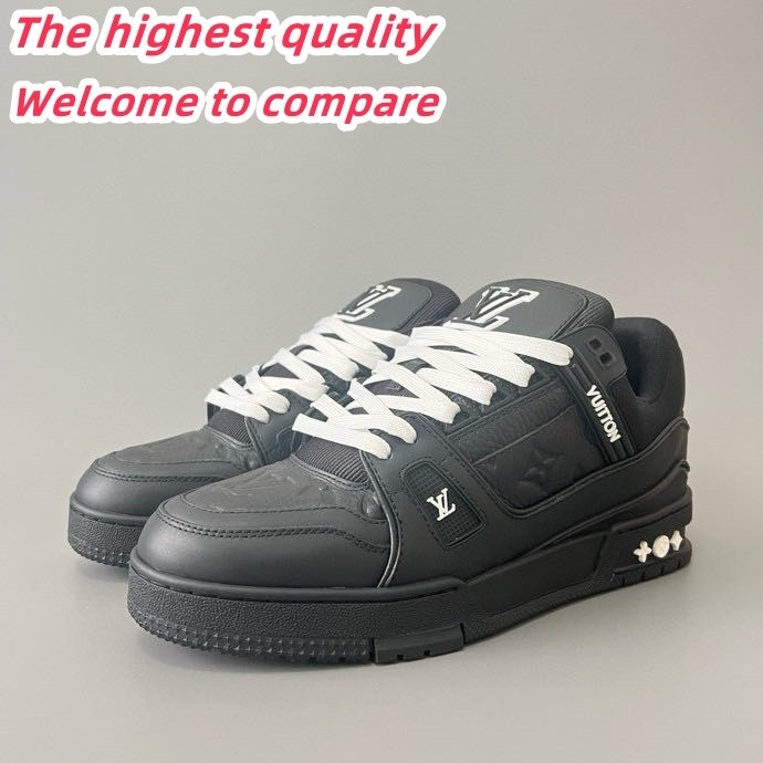 LV Trainer Low-top Retro Casual Sneakers Black Men's Basketball Shoes 5150657